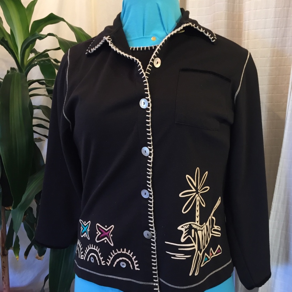 Blast Safari Sweater and Shirt Petites M